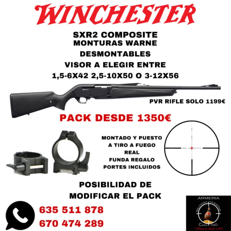 WINCHESTER SXR2 COMPO + MONTURAS DESMONTABLES + VISOR 2,5-10X50RI / 3-12X56RI